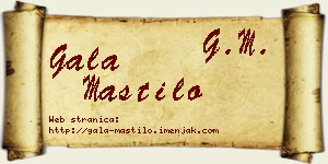 Gala Mastilo vizit kartica